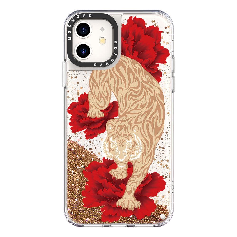 Tiger Glitter Phone Case - iPhone 11 Case - MOSNOVO