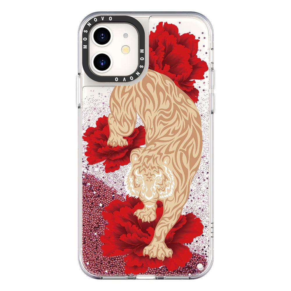 Tiger Glitter Phone Case - iPhone 11 Case - MOSNOVO