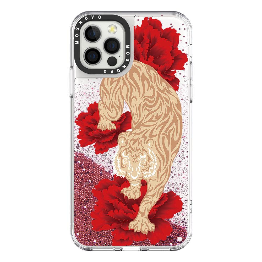 Tiger Glitter Phone Case - iPhone 12 Pro Case - MOSNOVO