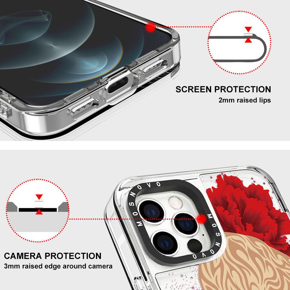 Tiger Glitter Phone Case - iPhone 12 Pro Case - MOSNOVO