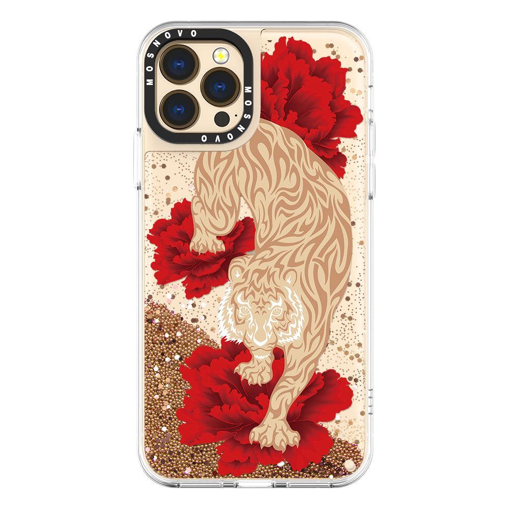Tiger Glitter Phone Case - iPhone 13 Pro Max Case - MOSNOVO