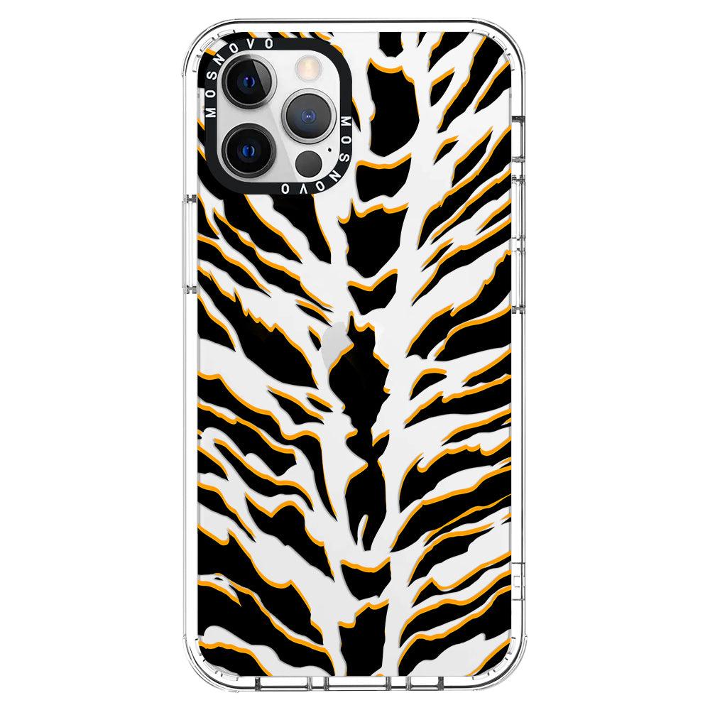 Tiger Print Phone Case - iPhone 12 Pro Max Case - MOSNOVO