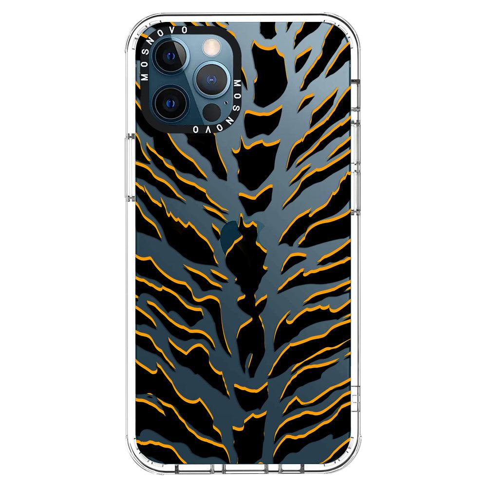 Tiger Print Phone Case - iPhone 12 Pro Max Case - MOSNOVO