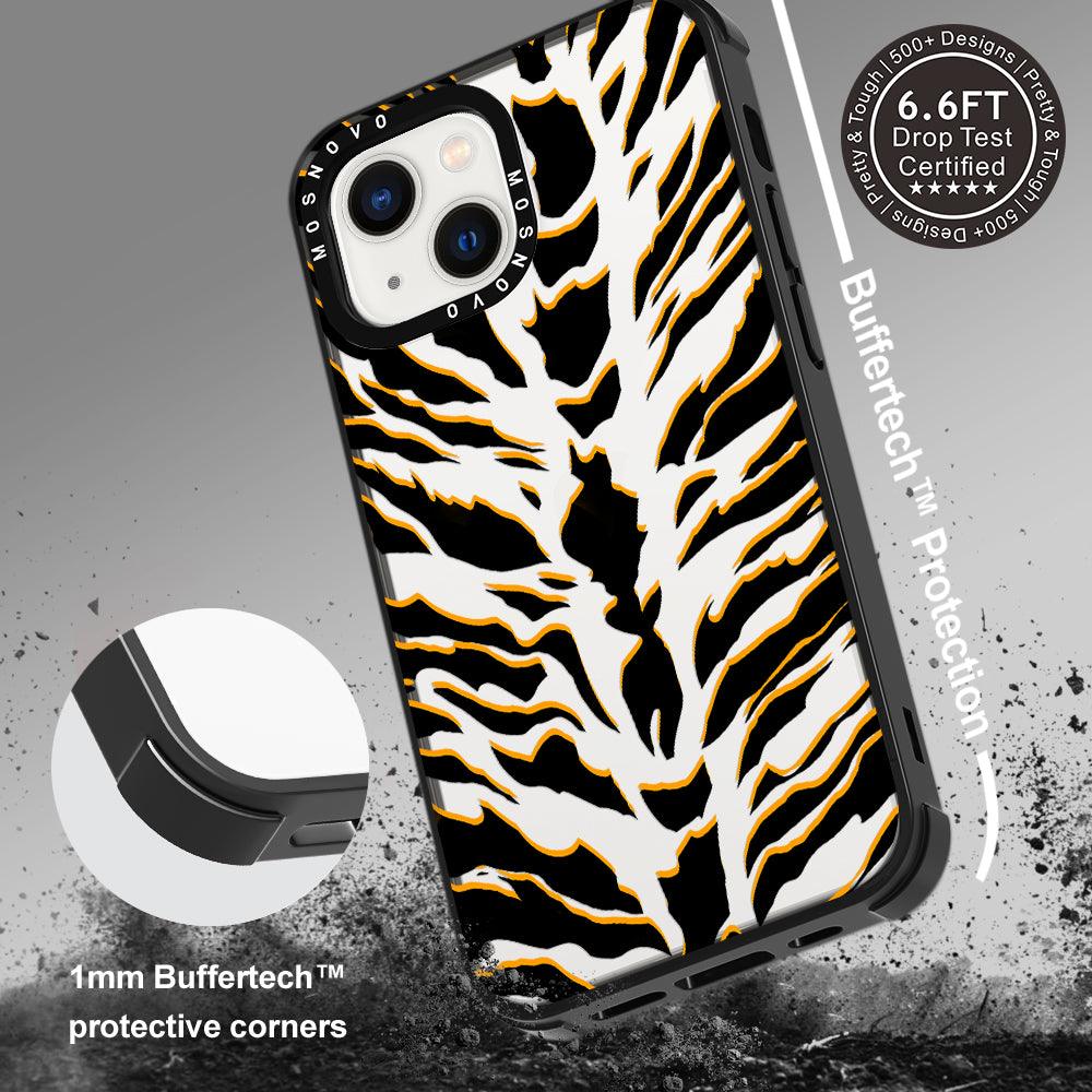 Tiger Print Phone Case - iPhone 13 Case - MOSNOVO