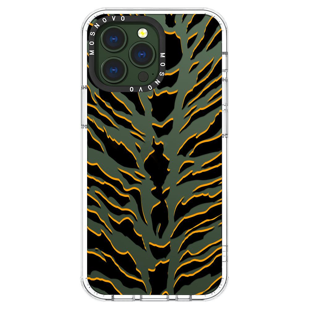 Tiger Print Phone Case - iPhone 13 Pro Case - MOSNOVO