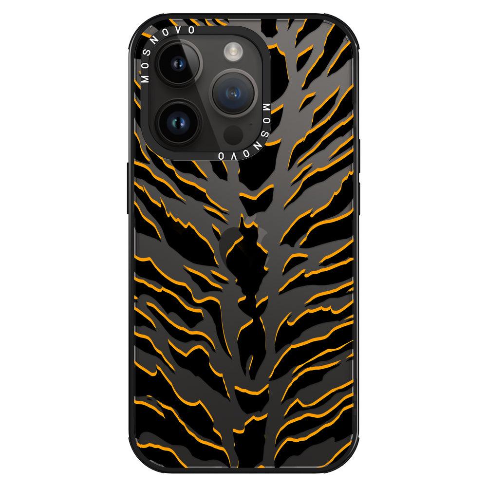 Tiger Print Phone Case - iPhone 14 Pro Case - MOSNOVO