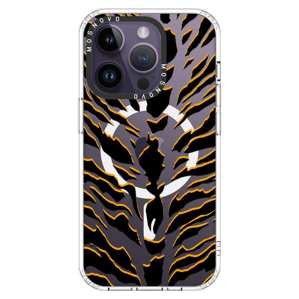 Tiger Print Phone Case - iPhone 14 Pro Case - MOSNOVO