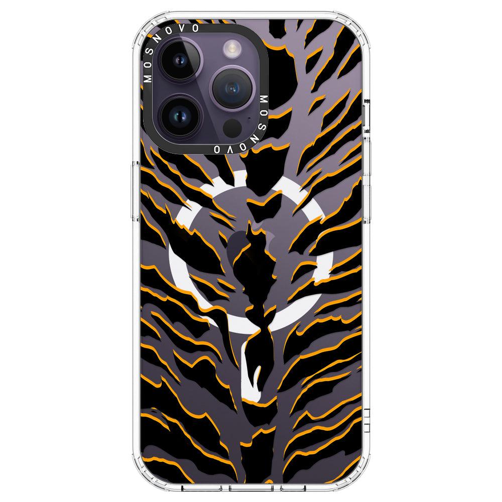 Tiger Print Phone Case - iPhone 14 Pro Max Case - MOSNOVO