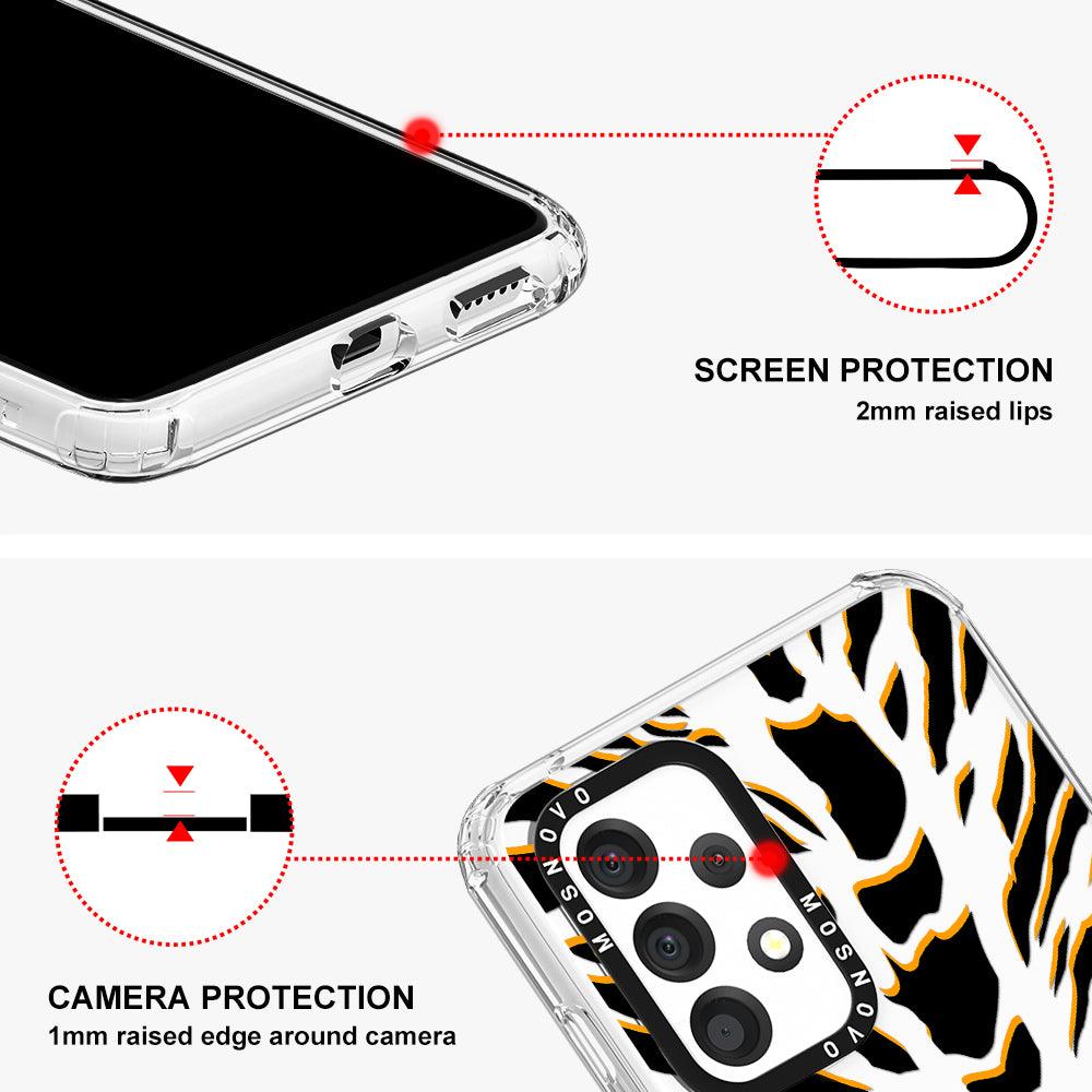 Tiger Print Phone Case - Samsung Galaxy A53 Case - MOSNOVO