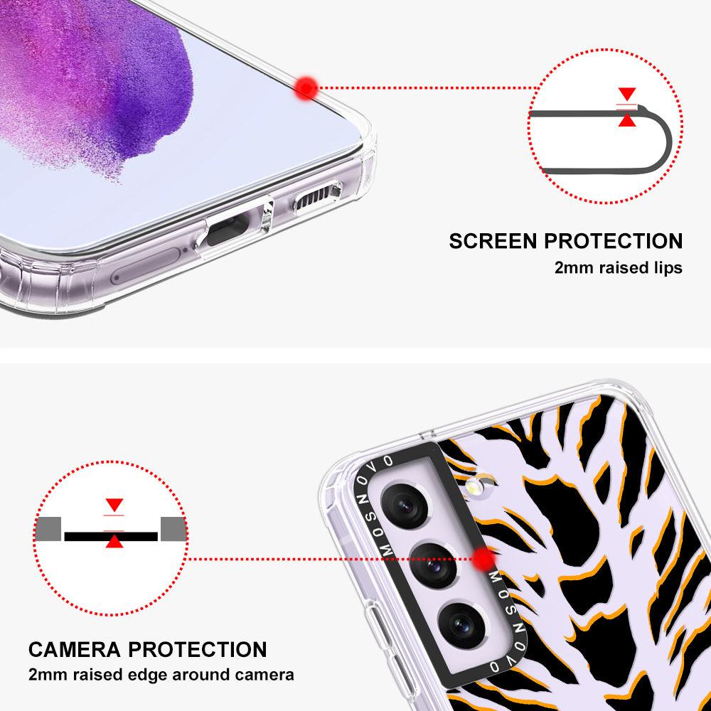 Tiger Print Phone Case - Samsung Galaxy S21 FE Case - MOSNOVO