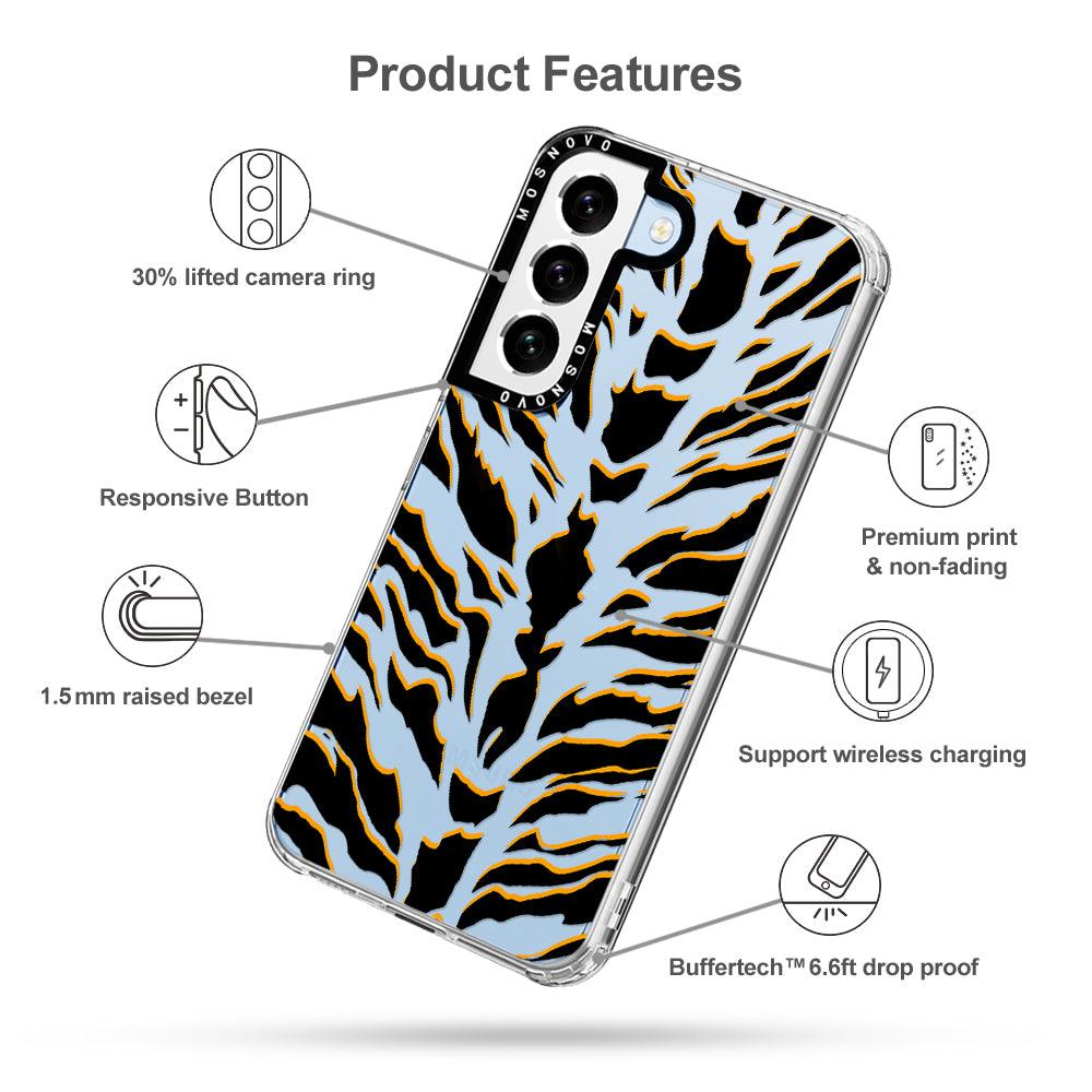 Tiger Print Phone Case - Samsung Galaxy S22 Case - MOSNOVO