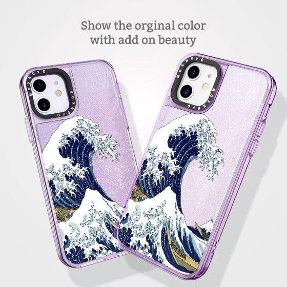 Tokyo Wave Glitter Phone Case - iPhone 11 Case - MOSNOVO