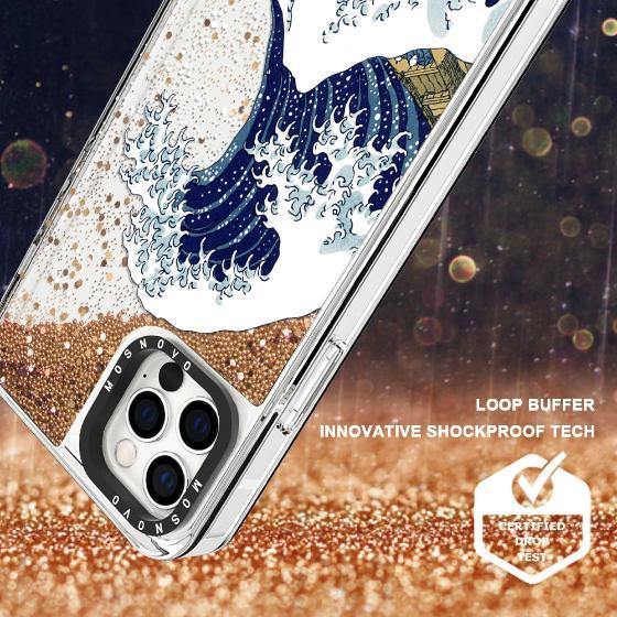 Tokyo Wave Glitter Phone Case - iPhone 12 Pro Case - MOSNOVO