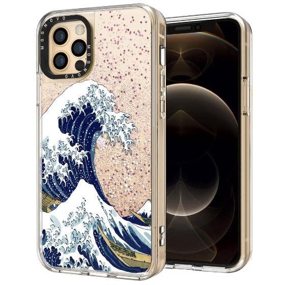 Tokyo Wave Glitter Phone Case - iPhone 12 Pro Max Case - MOSNOVO