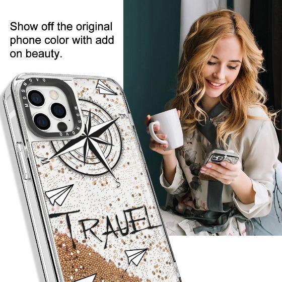 Traveller Glitter Phone Case - iPhone 12 Pro Max Case - MOSNOVO