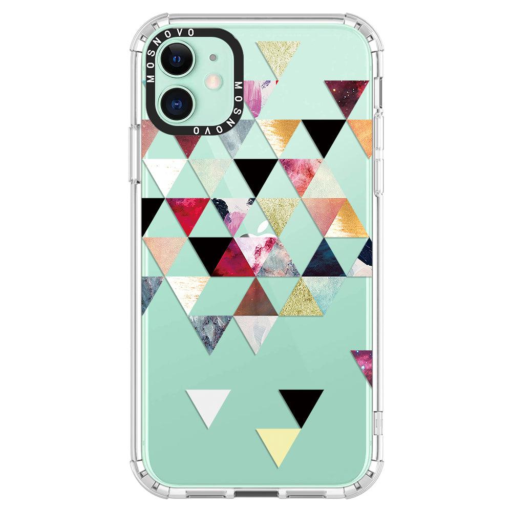 Triangles Stone Marble Phone Case - iPhone 11 Case - MOSNOVO
