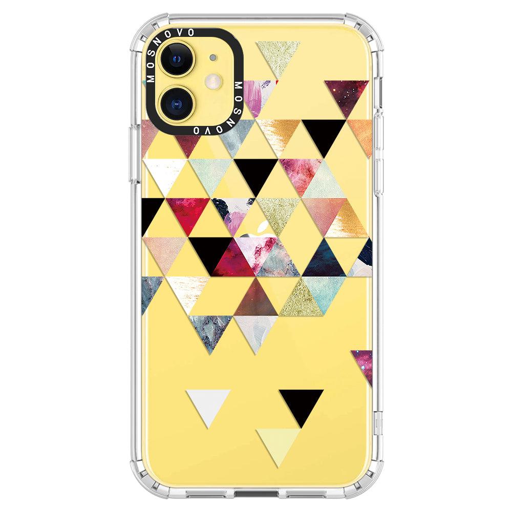 Triangles Stone Marble Phone Case - iPhone 11 Case - MOSNOVO
