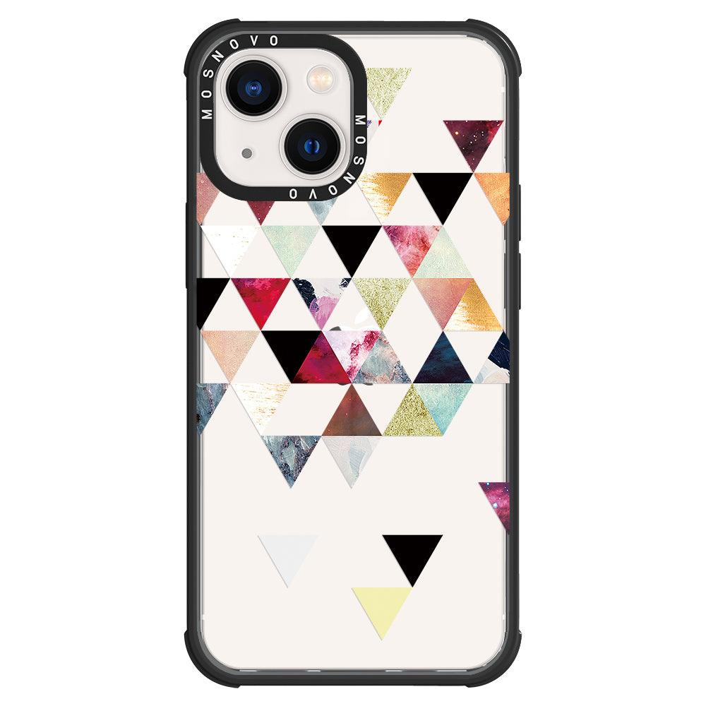 Triangles Stone Marble Phone Case - iPhone 13 Case - MOSNOVO