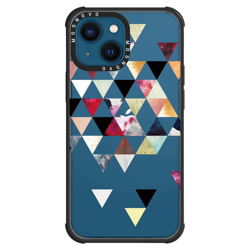 Triangles Stone Marble Phone Case - iPhone 13 Case - MOSNOVO