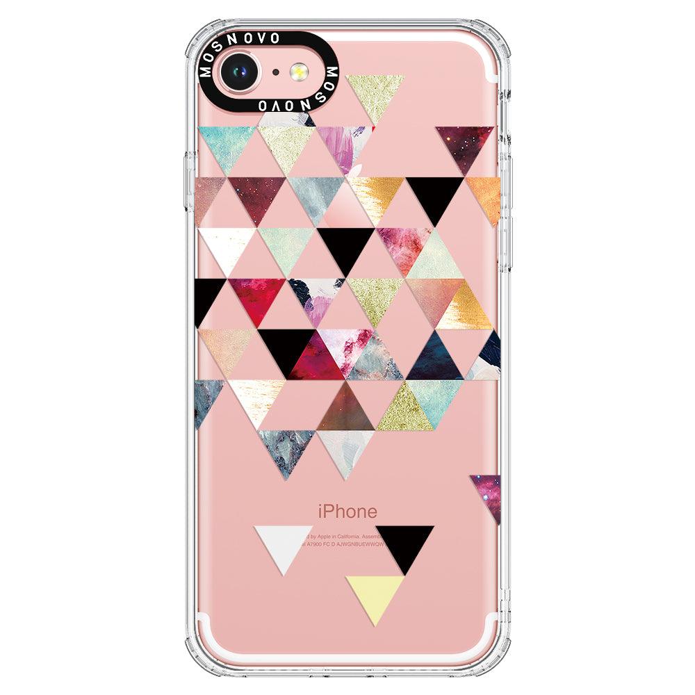 Triangles Stone Marble Phone Case - iPhone 8 Case - MOSNOVO