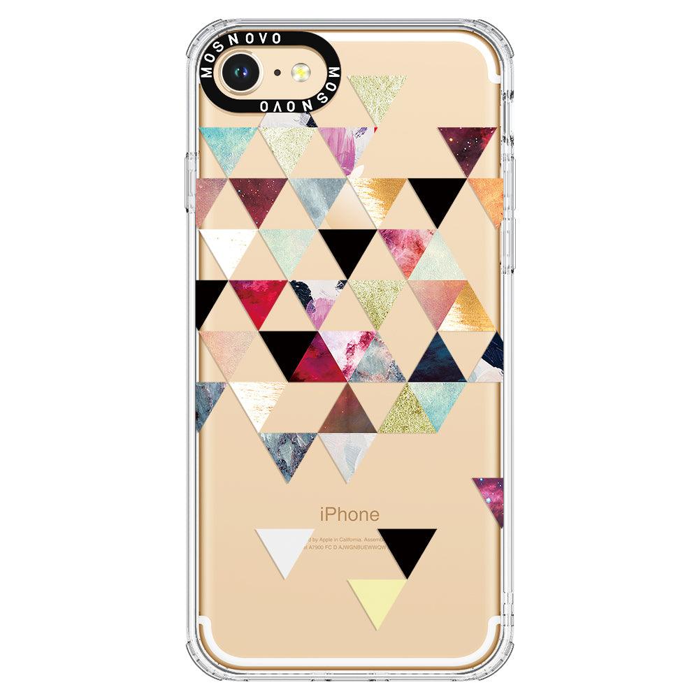 Triangles Stone Marble Phone Case - iPhone 8 Case