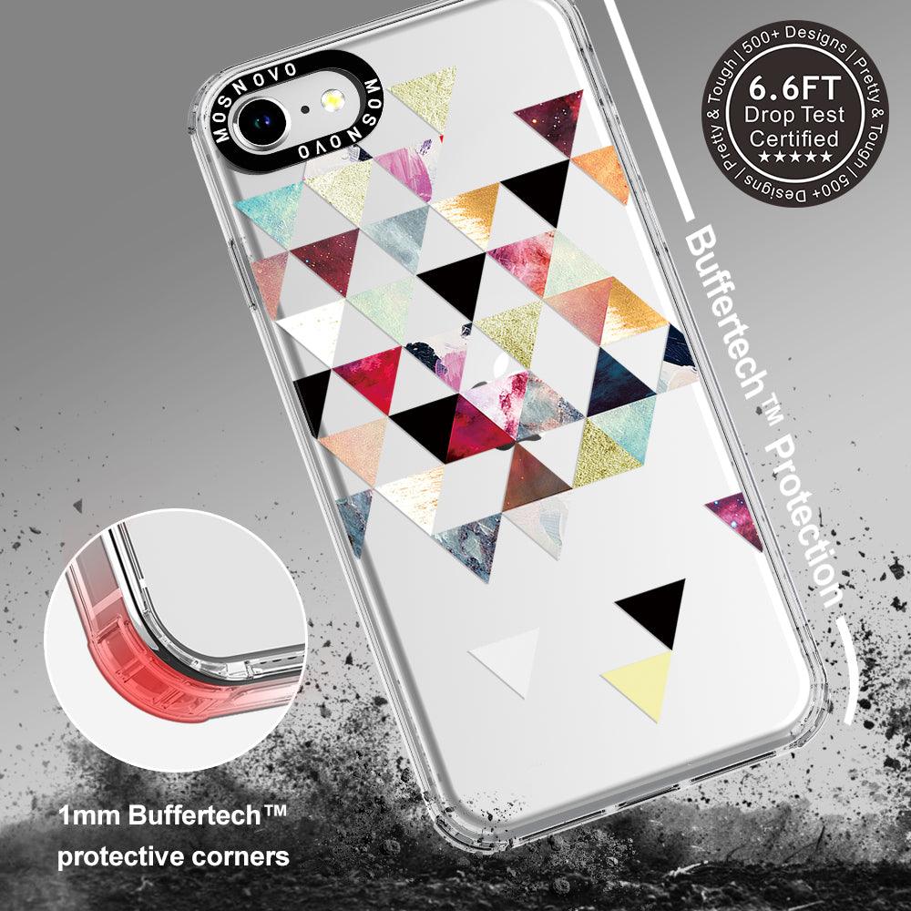 Triangles Stone Marble Phone Case - iPhone 8 Case
