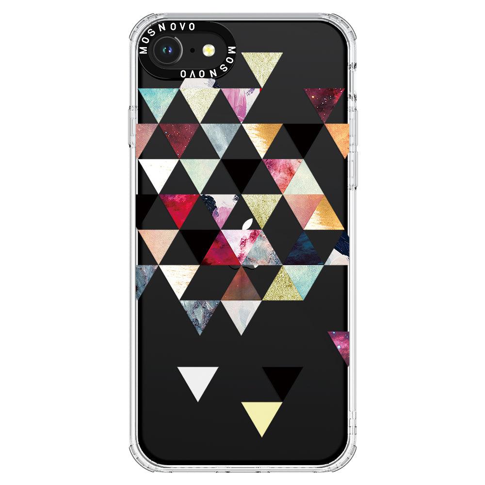 Triangles Stone Marble Phone Case - iPhone SE 2020 Case - MOSNOVO