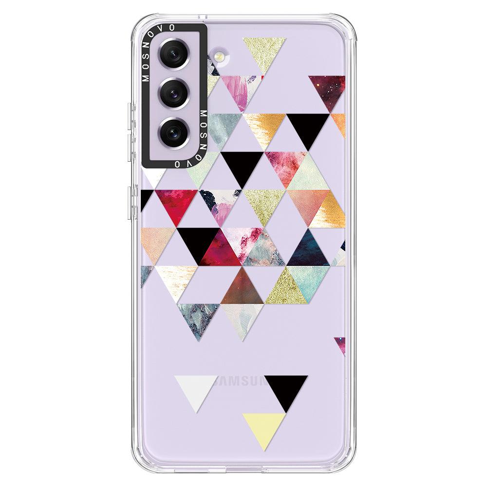 Triangles Stone Marble Phone Case - Samsung Galaxy S21 FE Case - MOSNOVO
