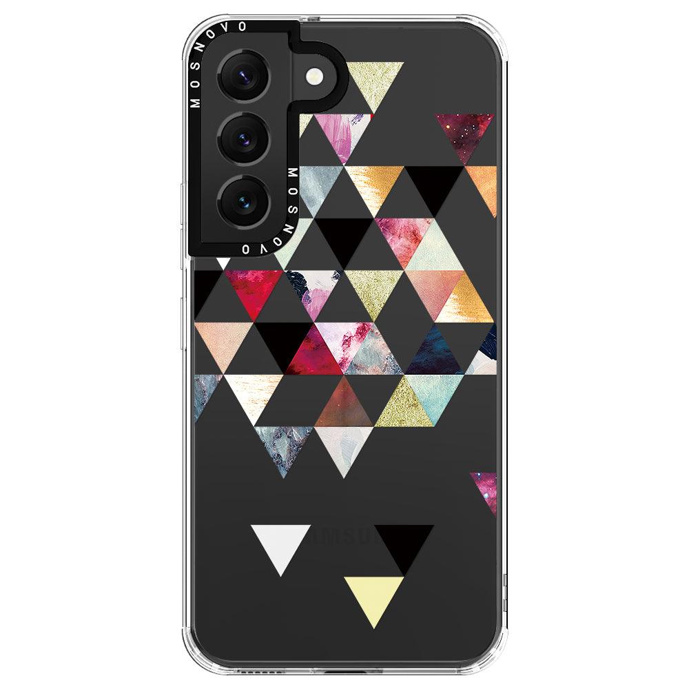 Triangles Stone Marble Phone Case - Samsung Galaxy S22 Case - MOSNOVO
