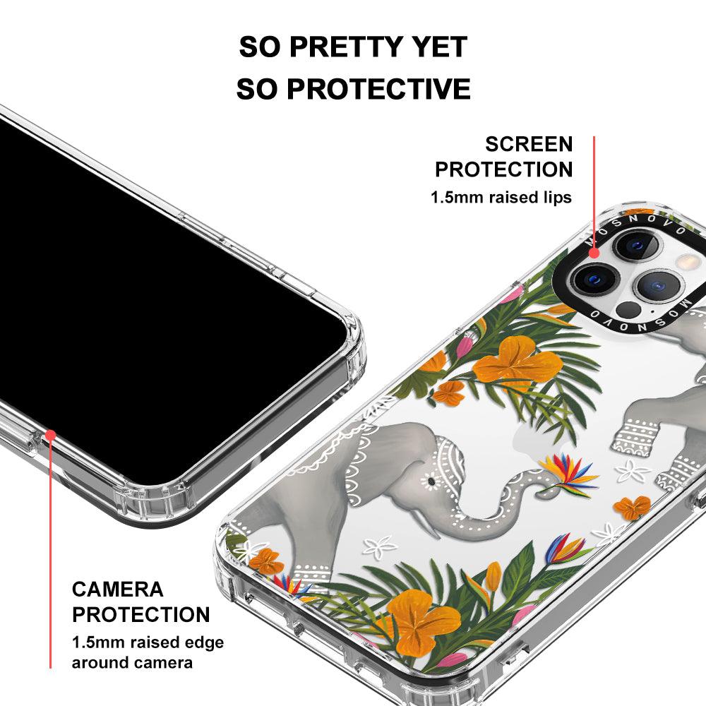 Elephant Phone Case - iPhone 12 Pro Case - MOSNOVO