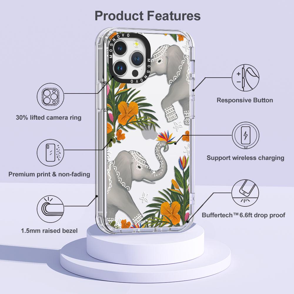 Elephant Phone Case - iPhone 12 Pro Max Case - MOSNOVO