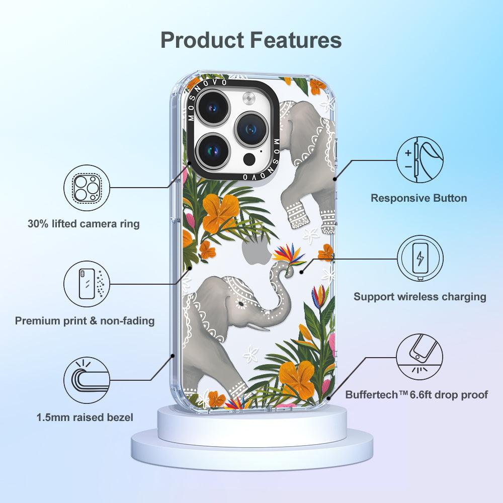 Elephant Phone Case - iPhone 14 Pro Case - MOSNOVO