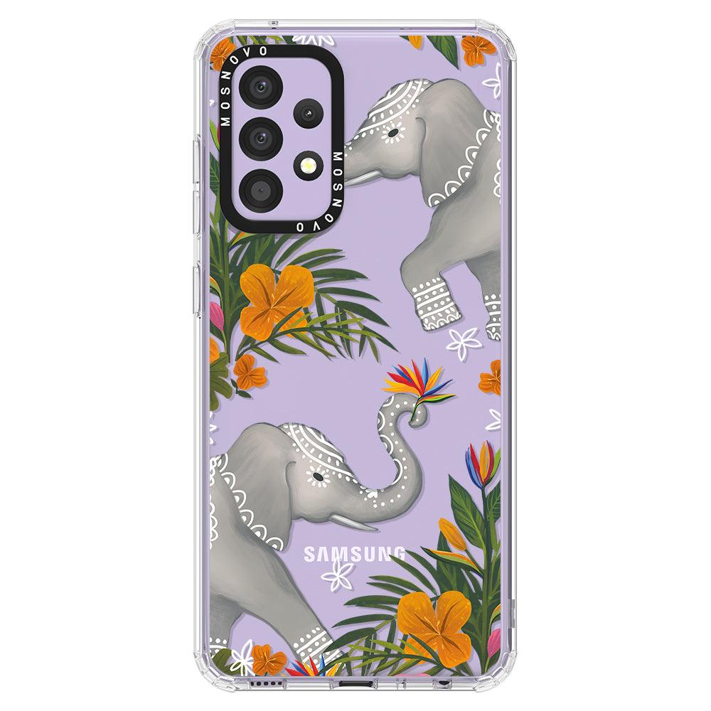 Tribal Elephant Phone Case - Samsung Galaxy A52 & A52s Case - MOSNOVO