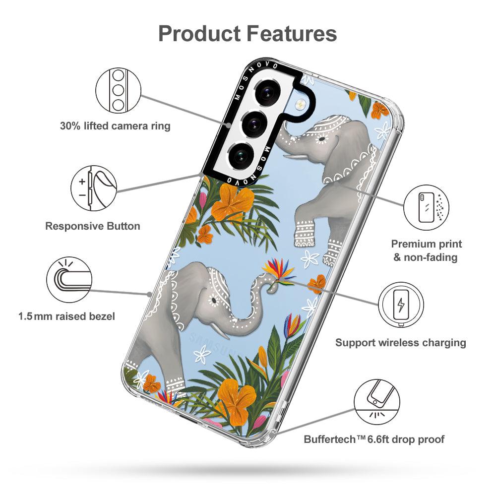 Tribal Elephant Phone Case - Samsung Galaxy S22 Case - MOSNOVO