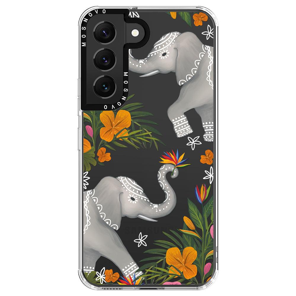 Tribal Elephant Phone Case - Samsung Galaxy S22 Case - MOSNOVO