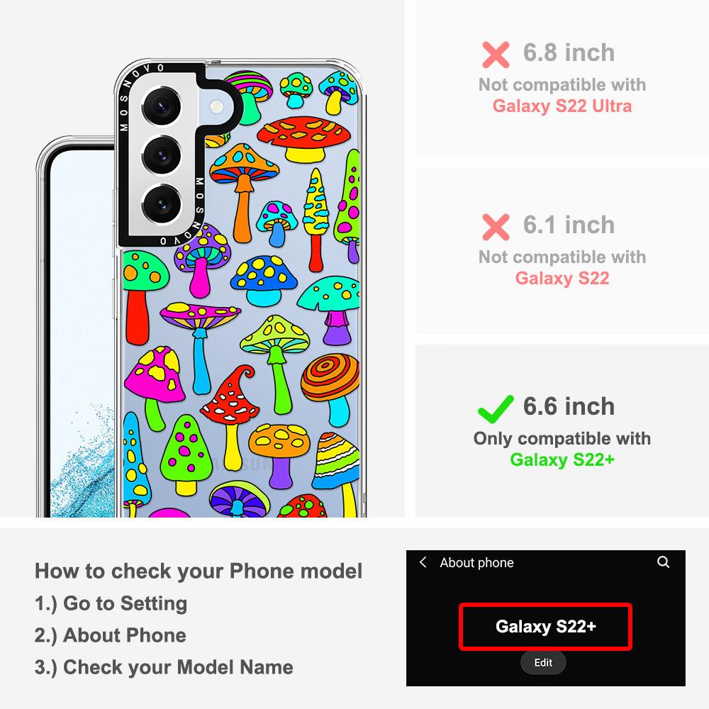 Trippy Wild Mushroom Phone Case - Samsung Galaxy S22 Plus Case - MOSNOVO