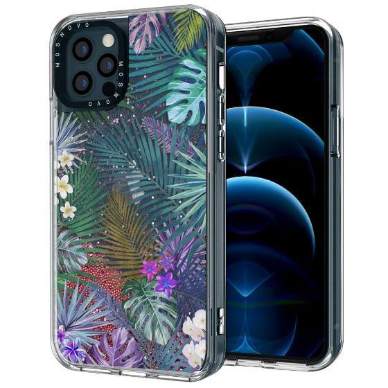 Tropical Forests Glitter Phone Case - iPhone 12 Pro Max Case - MOSNOVO