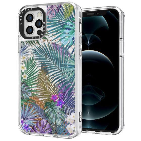 Tropical Forests Glitter Phone Case - iPhone 12 Pro Max Case - MOSNOVO