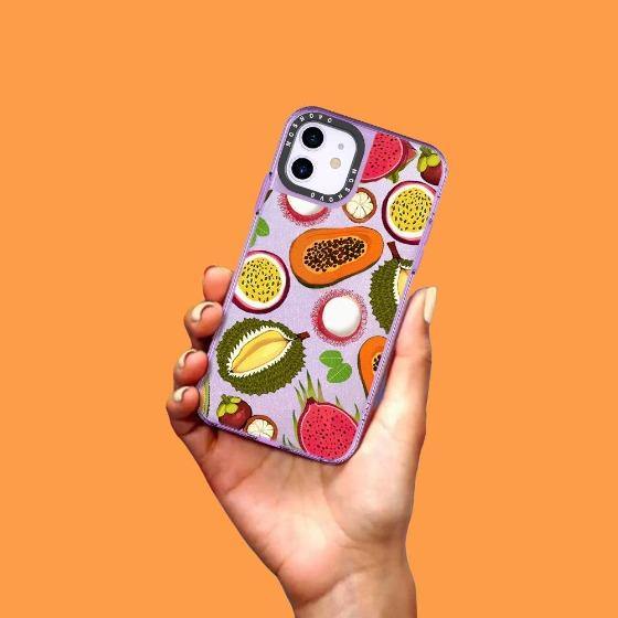 Tropical Fruit Glitter Phone Case - iPhone 11 Case - MOSNOVO
