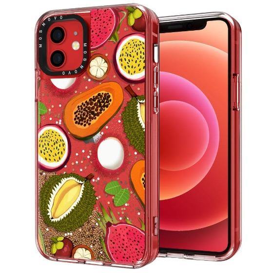 Tropical Fruit Glitter Phone Case - iPhone 12 Case - MOSNOVO