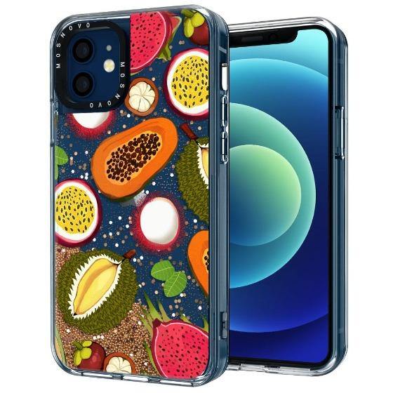 Tropical Fruit Glitter Phone Case - iPhone 12 Mini Case - MOSNOVO