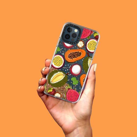 Tropical Fruit Glitter Phone Case - iPhone 12 Pro Max Case - MOSNOVO