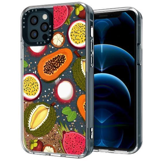 Tropical Fruit Glitter Phone Case - iPhone 12 Pro Max Case - MOSNOVO