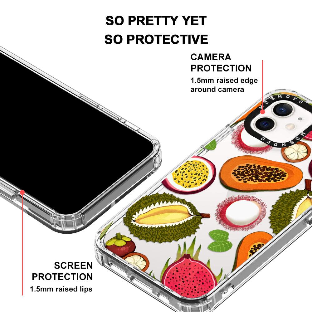 Tropical Fruits Phone Case - iPhone 12 Mini Case - MOSNOVO
