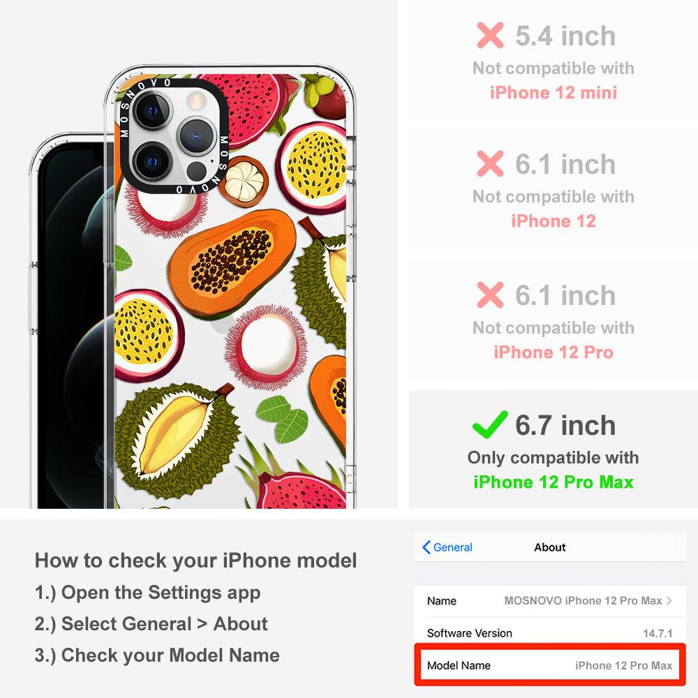 Tropical Fruit Phone Case - iPhone 12 Pro Max Case - MOSNOVO