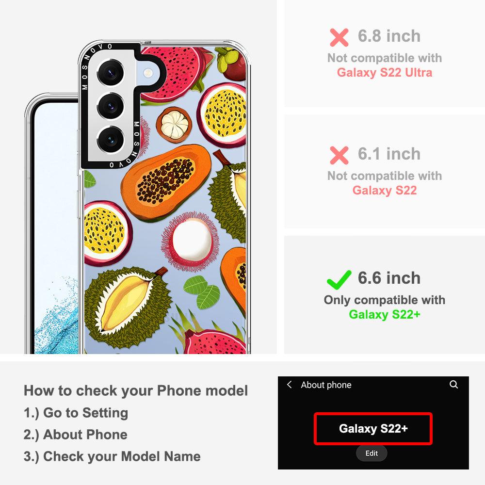 Tropical Fruits Phone Case - Samsung Galaxy S22 Plus Case - MOSNOVO