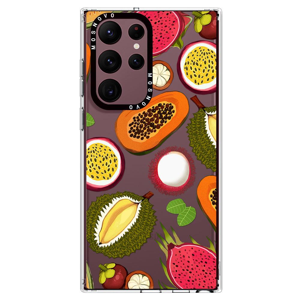 Tropical Fruits Phone Case - Samsung Galaxy S22 Ultra Case - MOSNOVO