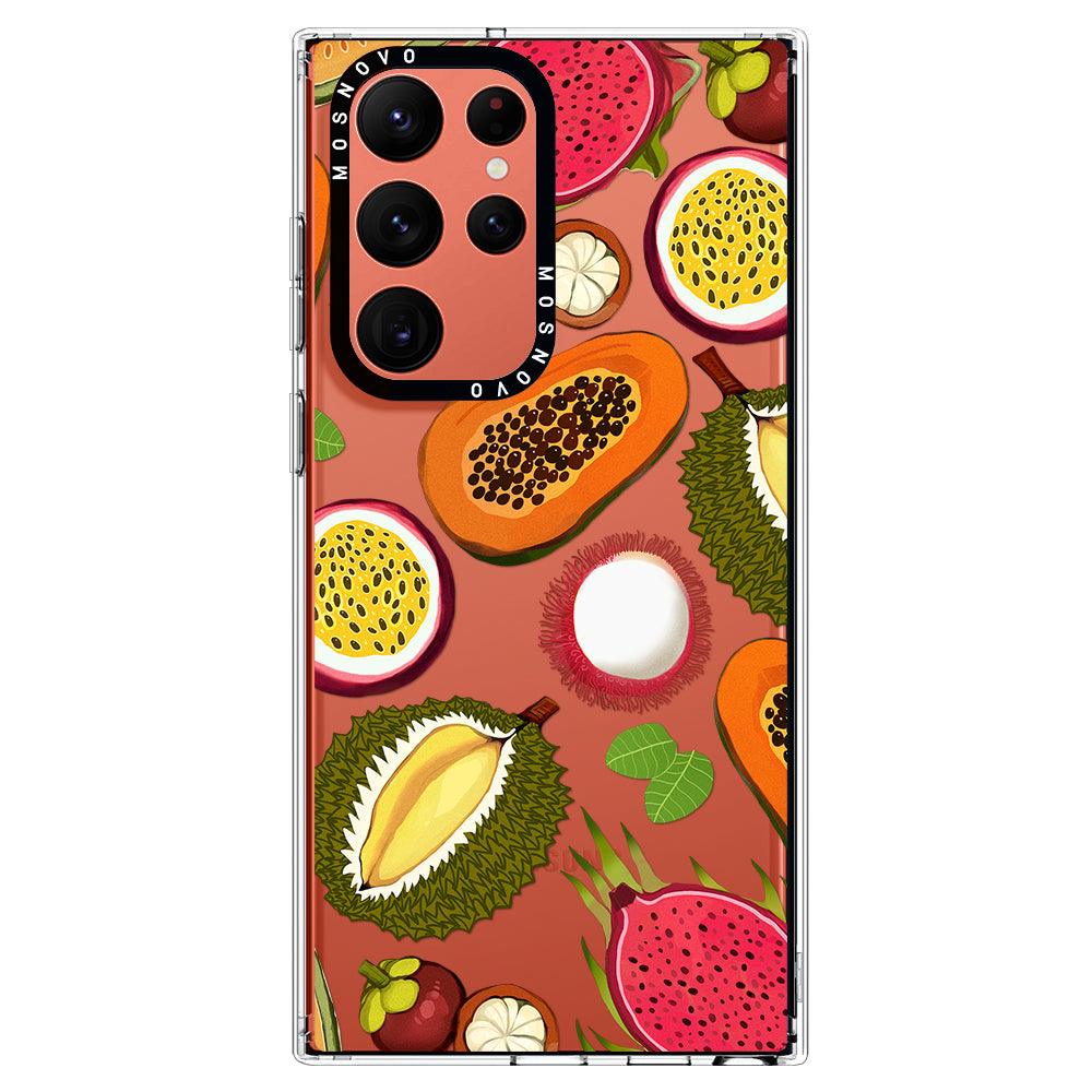 Tropical Fruits Phone Case - Samsung Galaxy S22 Ultra Case - MOSNOVO