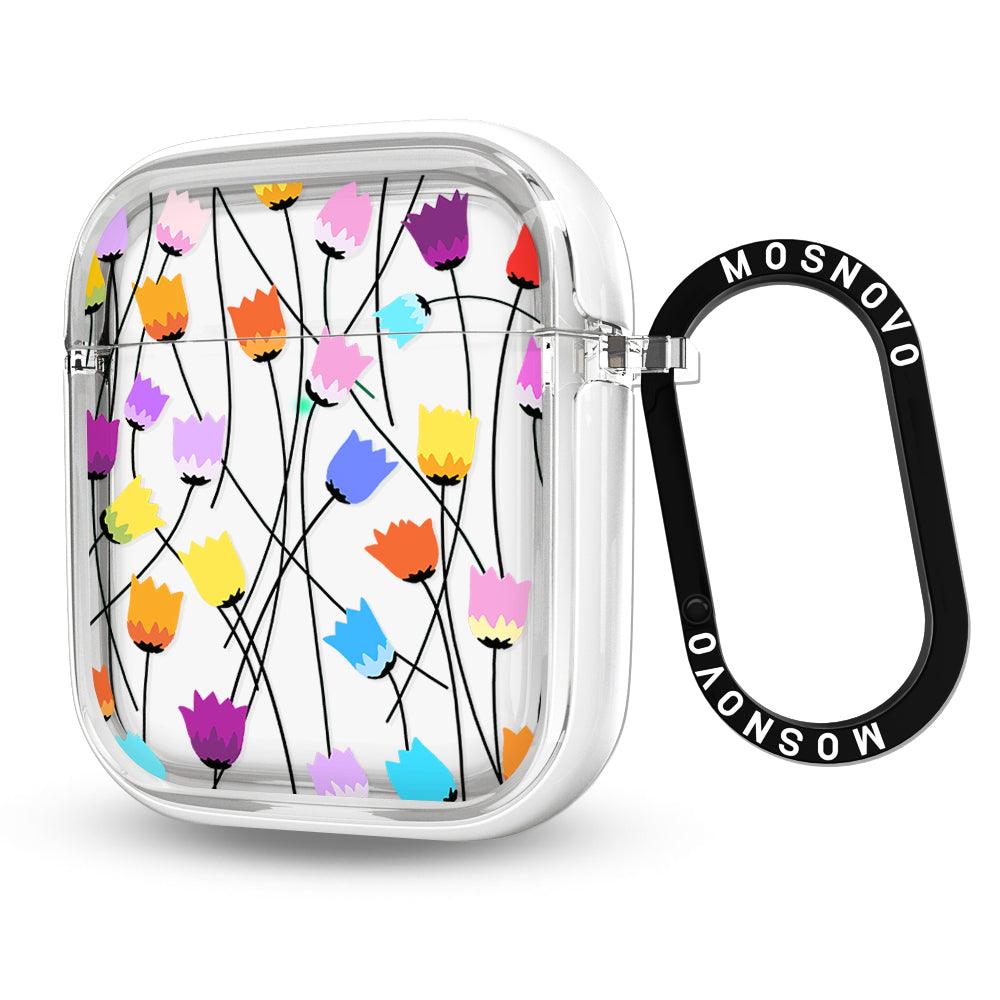 Tulips Bloom Floral AirPods 1/2 Case - MOSNOVO