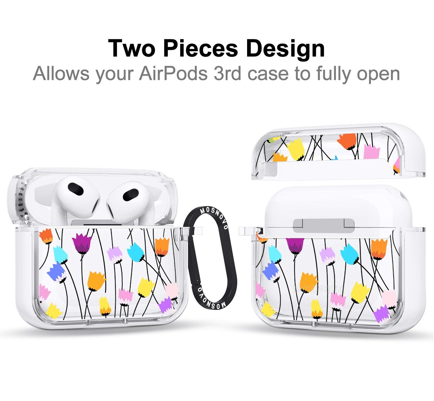 Tulips Bloom Floral AirPods 3 Case (3rd Generation) - MOSNOVO